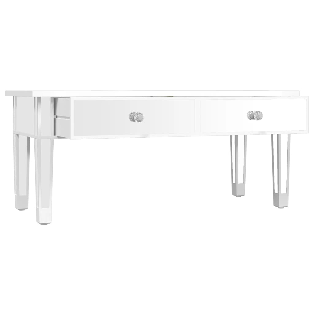 Tavolino Salotto a Specchio 106x45x45cm Legno Multistrato Vetro | homemem39