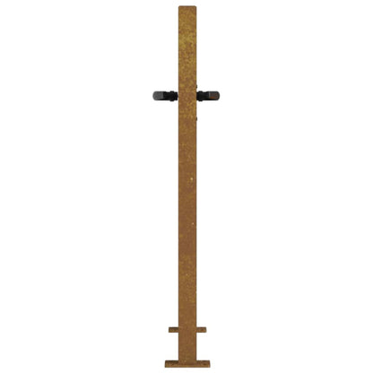 Cancello da giardino 100x100 cm in acciaio Corten con design ad albero | homemem39