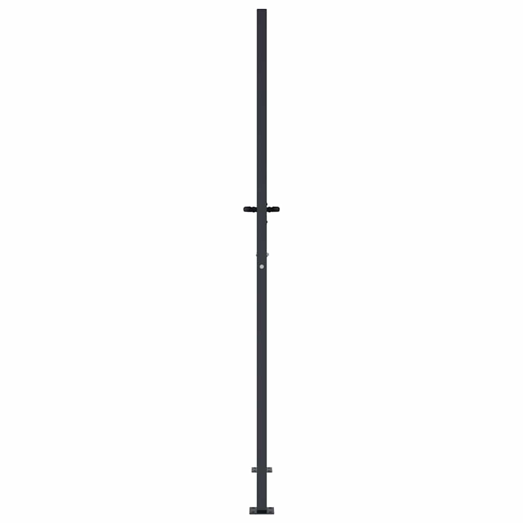 Cancello da giardino antracite 100x175 cm in acciaio e bambù | homemem39