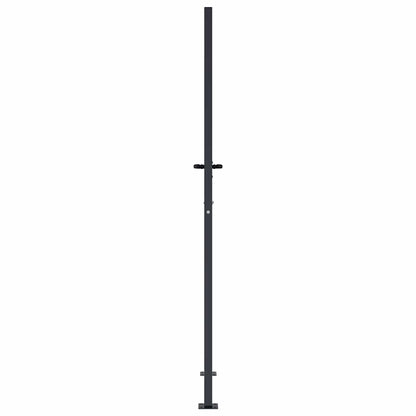 Cancello da giardino antracite 100x175 cm in acciaio e bambù | homemem39
