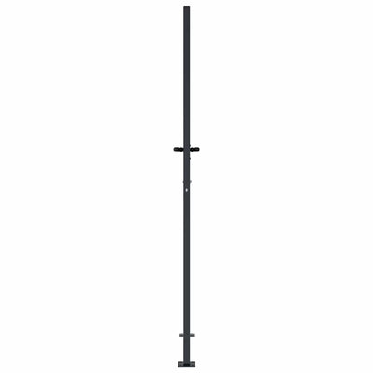 Cancello da giardino antracite 100x200 cm in acciaio e bambù | homemem39