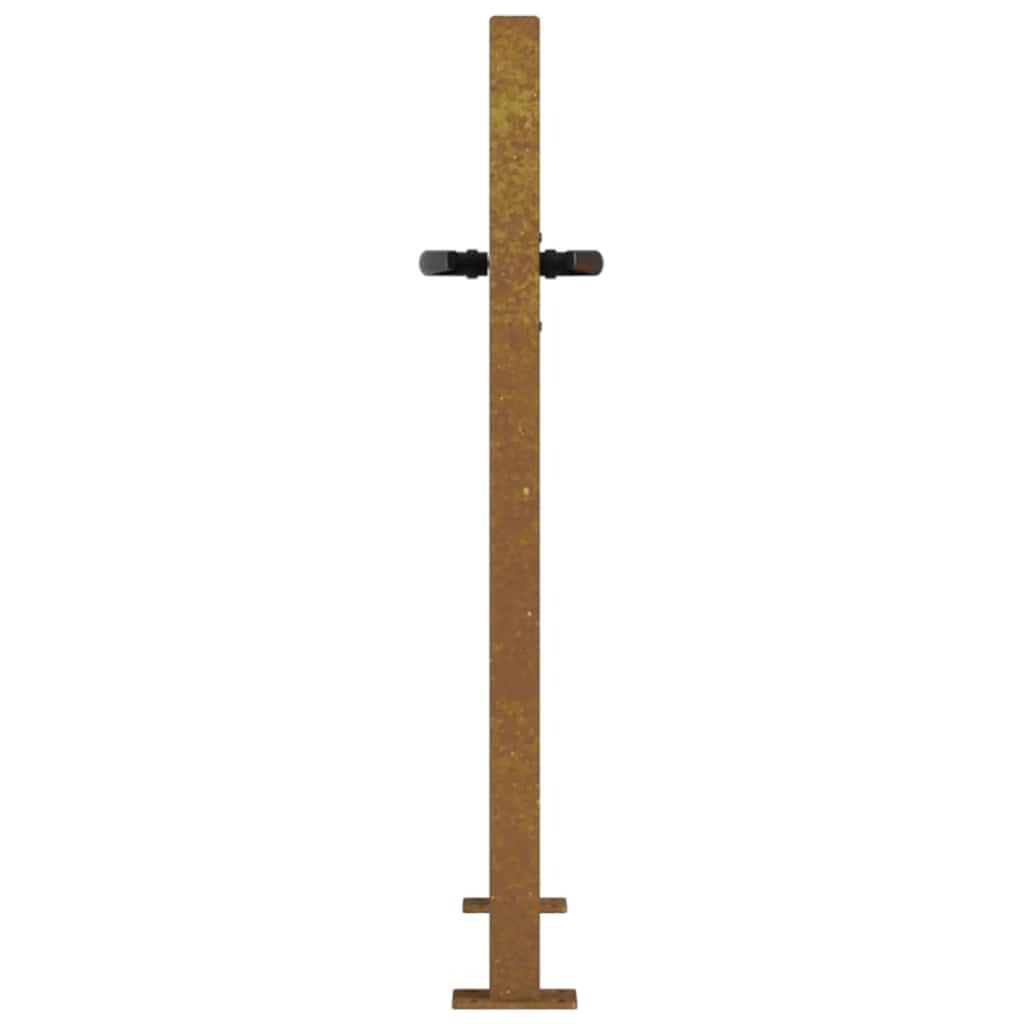 Cancello da giardino 100x75 cm in acciaio Corten | homemem39