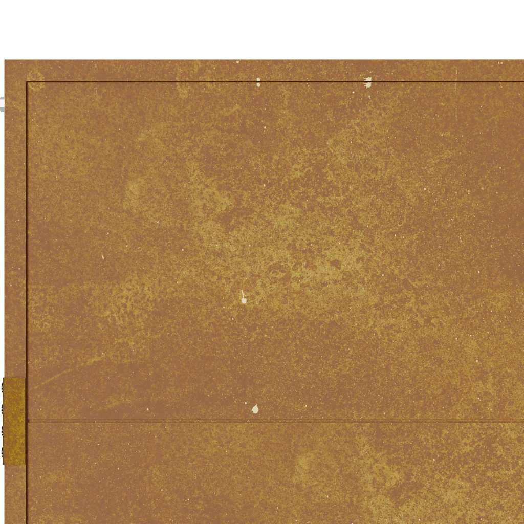 Cancello da giardino 100x75 cm in acciaio Corten