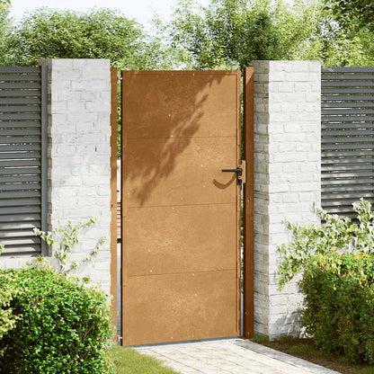 Cancello da giardino 100x175 cm in acciaio Corten | homemem39