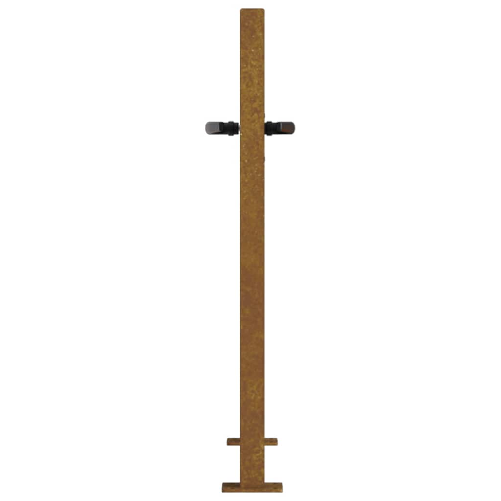 Cancello da giardino 100x75 cm in acciaio Corten con design ad albero | homemem39