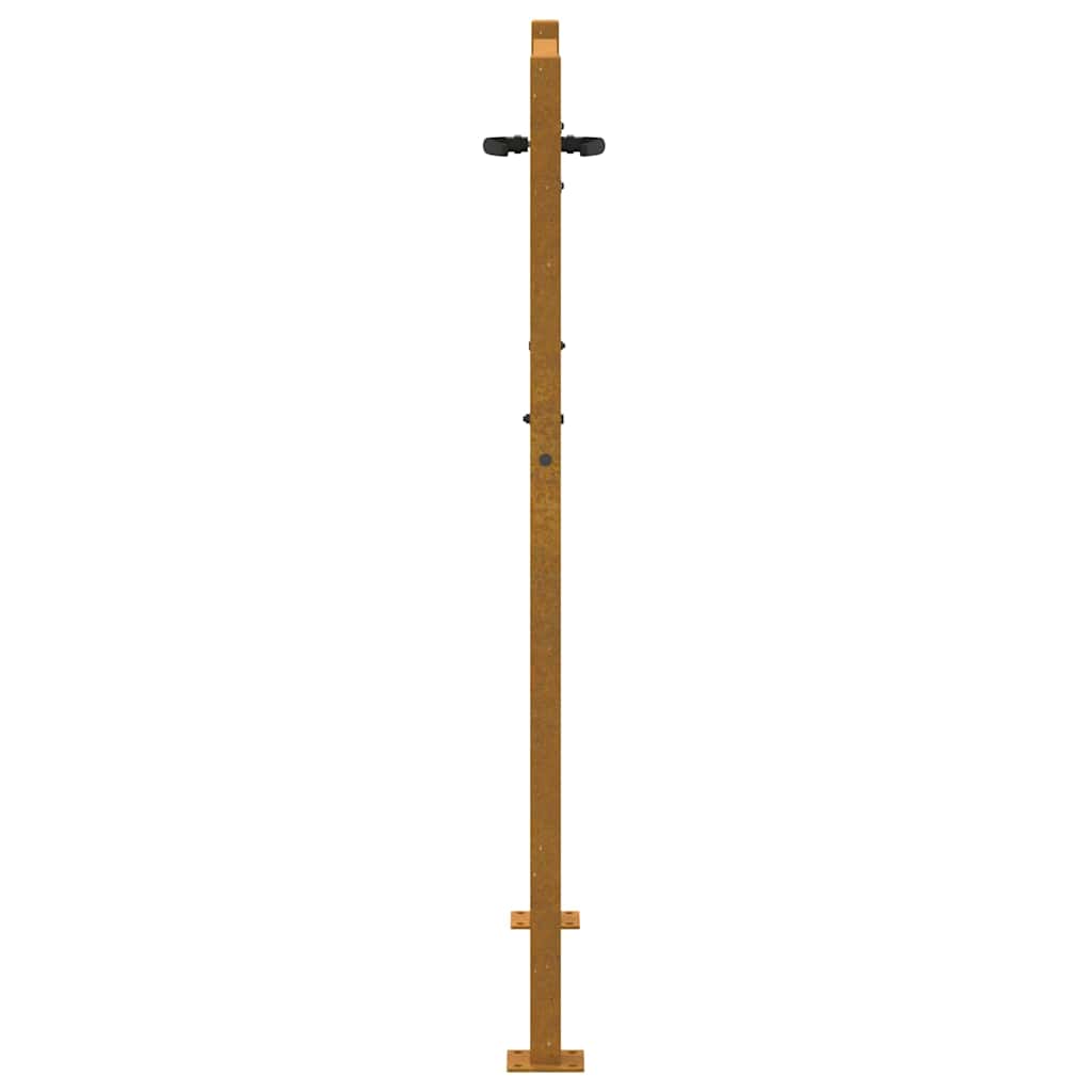 Cancello da giardino 100x150 cm in acciaio Corten con design ad albero | homemem39