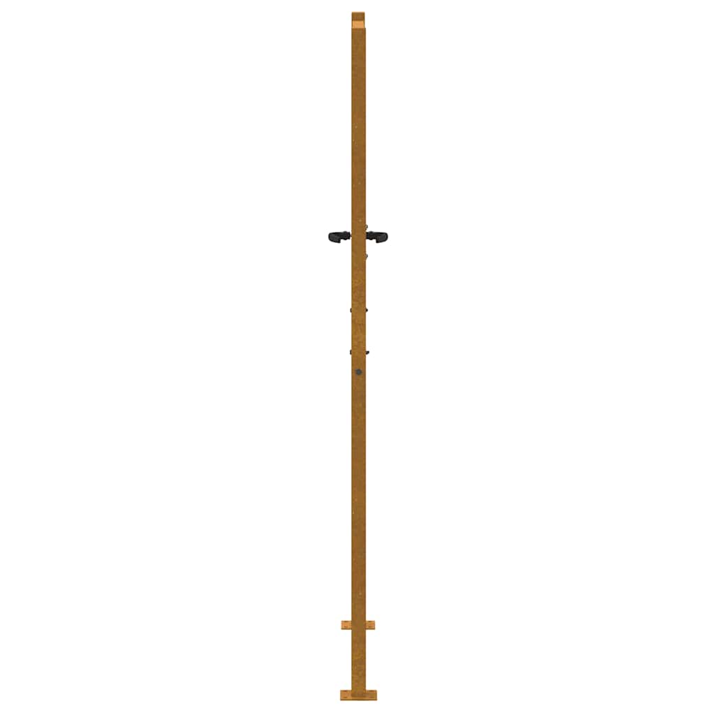 Cancello da giardino 100x175 cm in acciaio Corten con design ad albero | homemem39