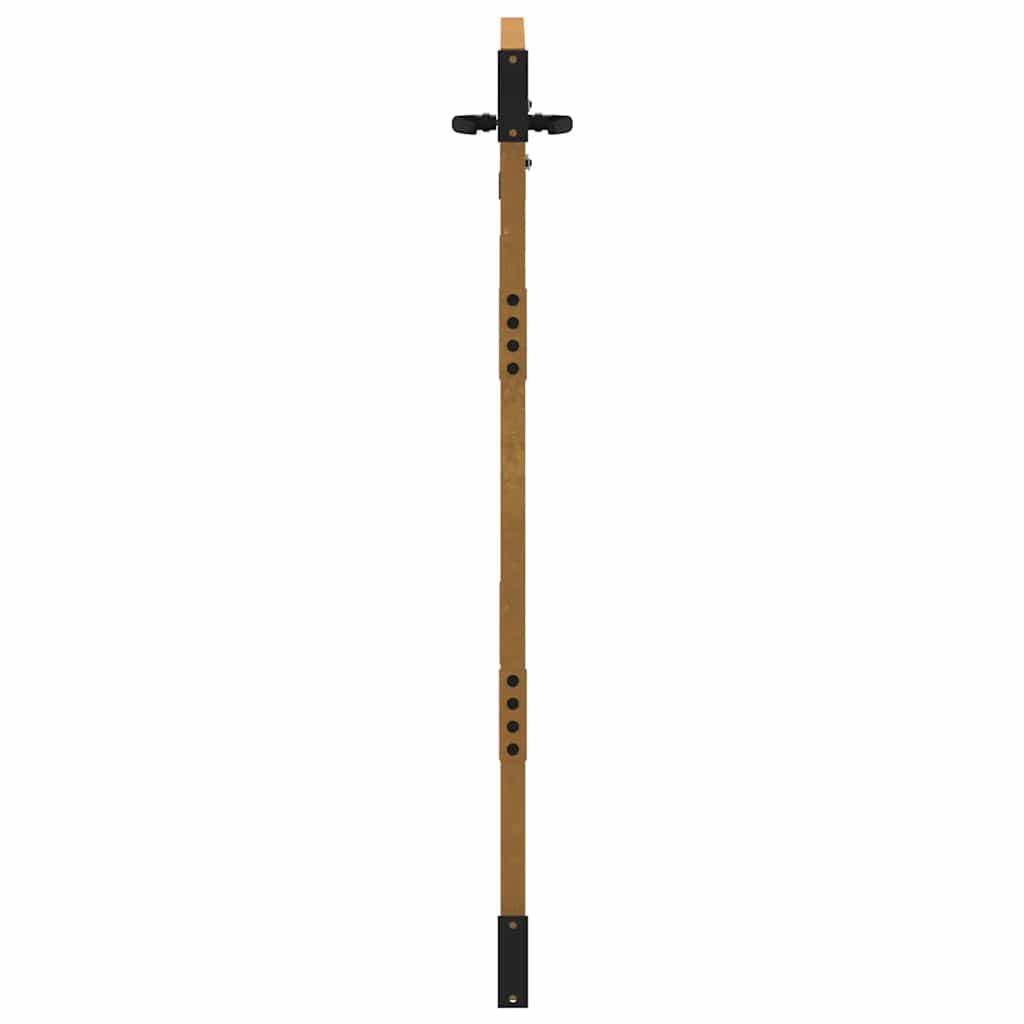 Cancello da giardino 85x150 cm in acciaio Corten con design erba | homemem39