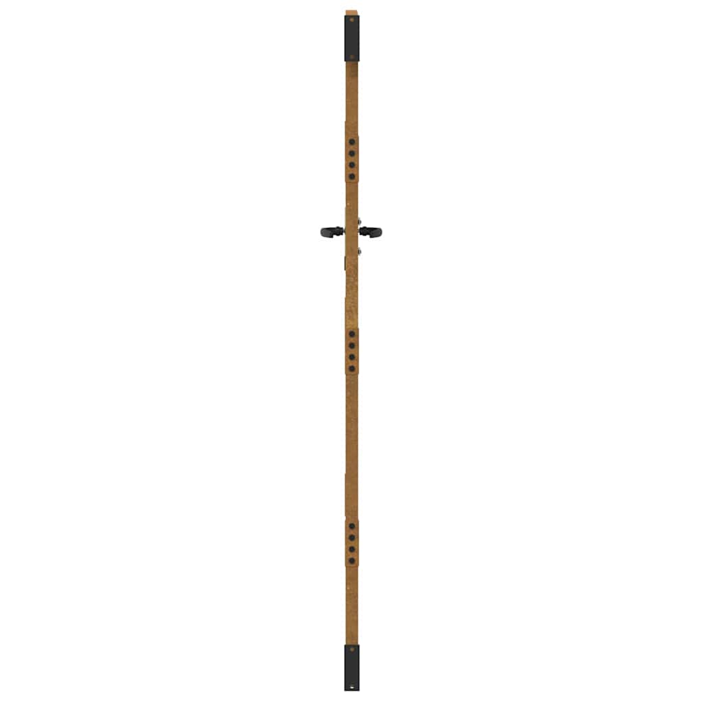 Cancello da giardino 85x175 cm in acciaio Corten con design erba | homemem39