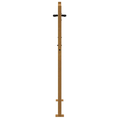 Cancello da giardino 100x150 cm in acciaio Corten con design erba | homemem39