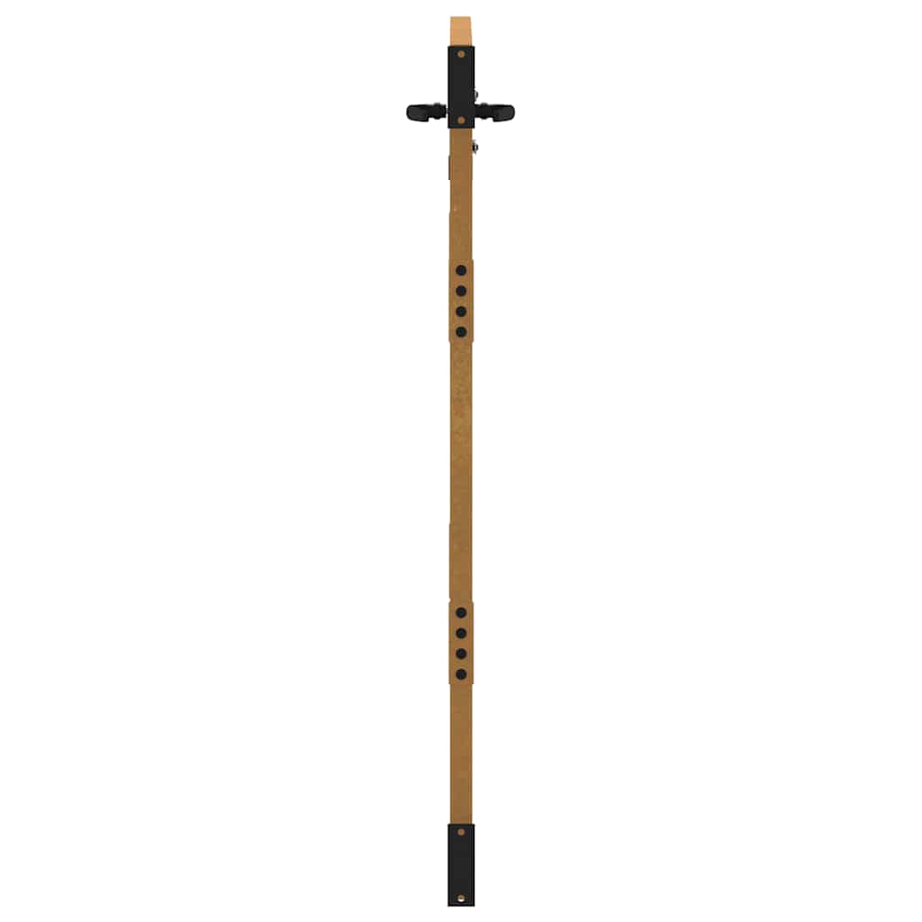 Cancello da giardino 85x150 cm in acciaio Corten e bambù | homemem39