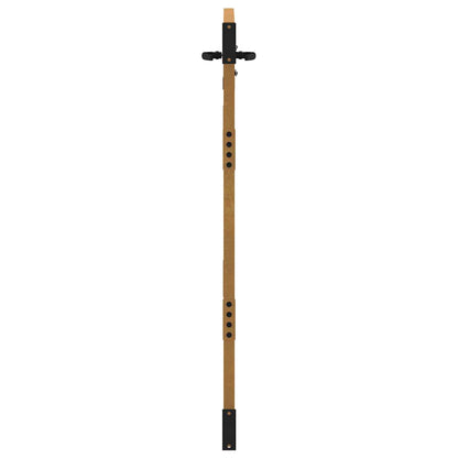 Cancello da giardino 85x150 cm in acciaio Corten e bambù | homemem39