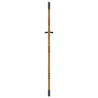 Cancello da giardino 85x200 cm in acciaio Corten design quadrato | homemem39