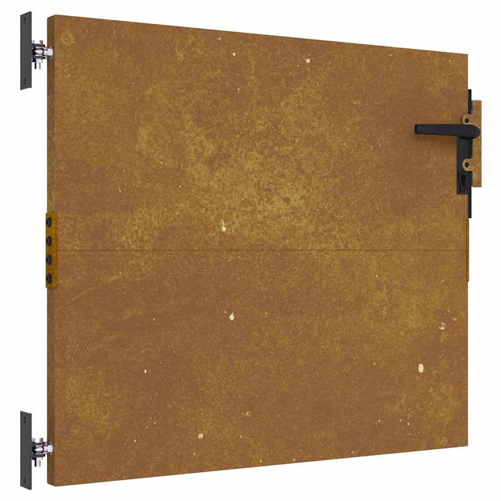 Cancello da giardino 85x75 cm in acciaio Corten | homemem39