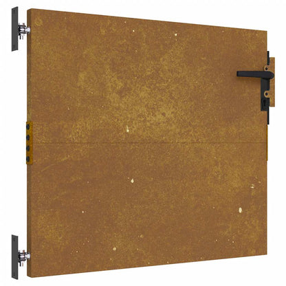 Cancello da giardino 85x75 cm in acciaio Corten | homemem39