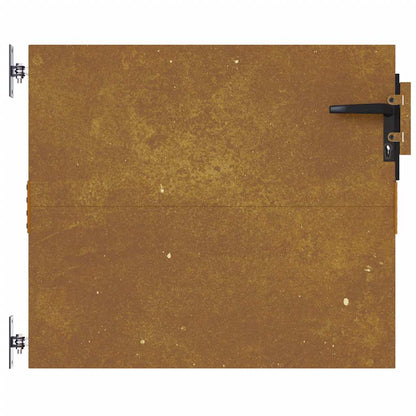 Cancello da giardino 85x75 cm in acciaio Corten | homemem39