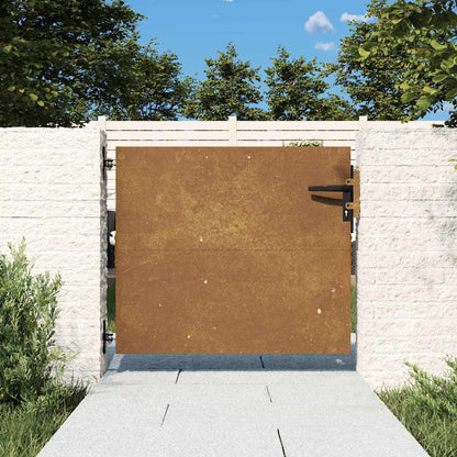 Cancello da giardino 85x75 cm in acciaio Corten | homemem39