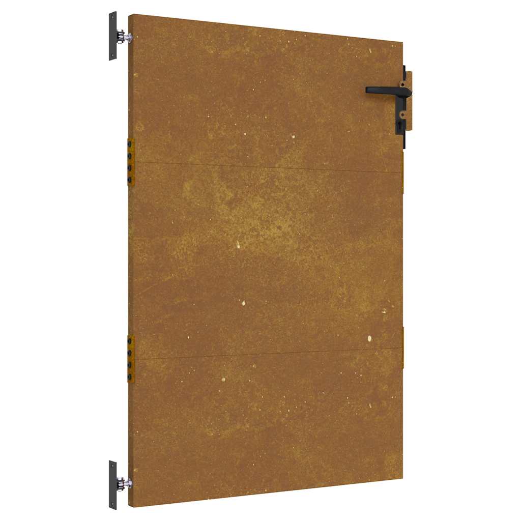 Cancello da giardino 85x125 cm in acciaio Corten | homemem39