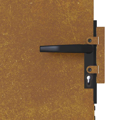 Cancello da giardino 85x125 cm in acciaio Corten | homemem39