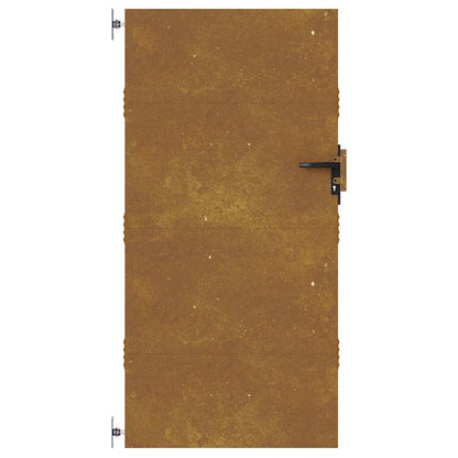 Cancello da giardino 85x200 cm in acciaio Corten | homemem39