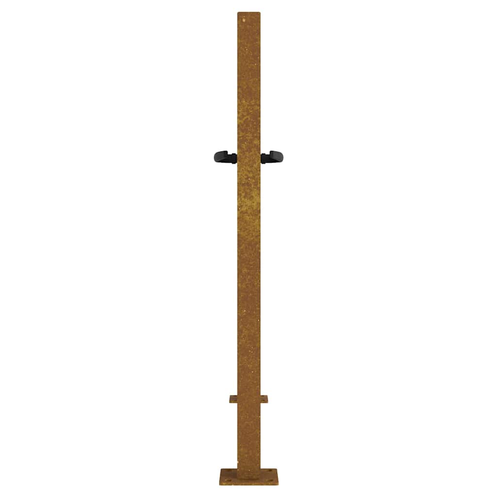 Cancello da giardino 100x75 cm in acciaio Corten