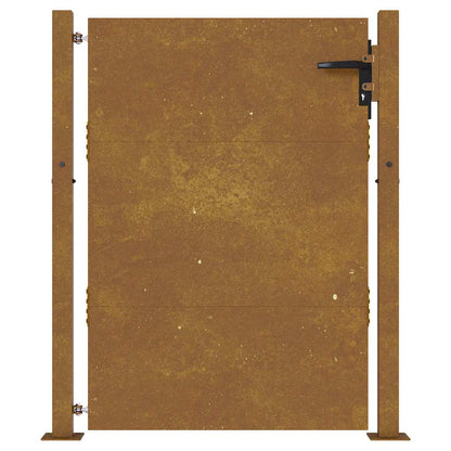 Cancello da giardino 100x125 cm in acciaio Corten | homemem39
