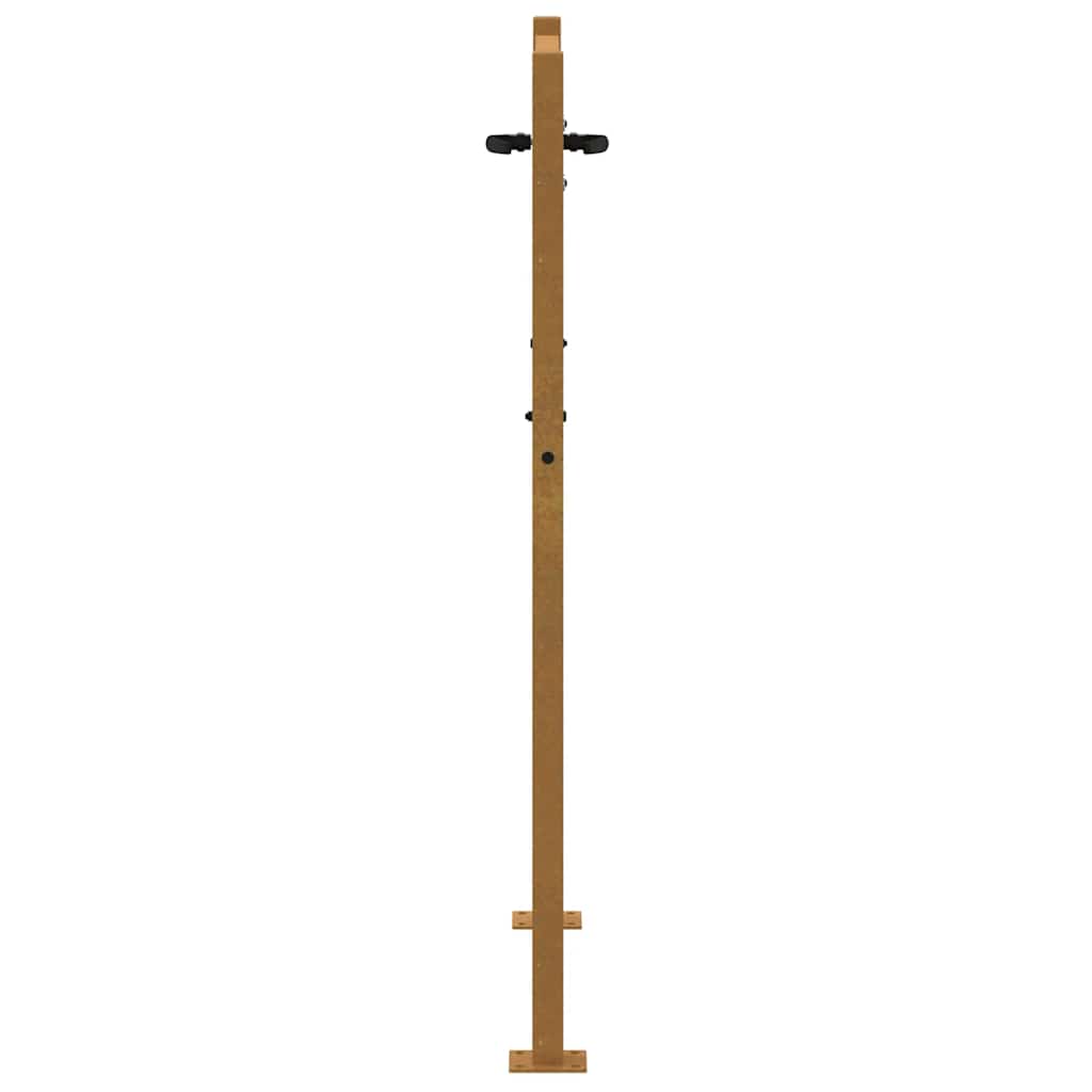 Cancello da giardino 100x125 cm in acciaio Corten | homemem39