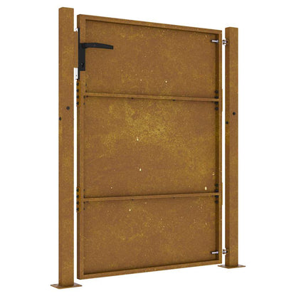 Cancello da giardino 100x125 cm in acciaio Corten | homemem39