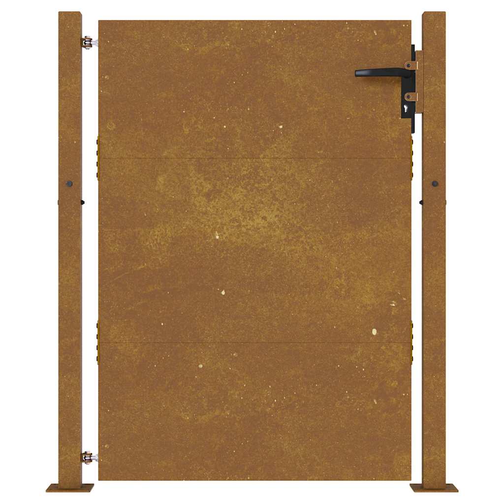 Cancello da giardino 100x150 cm in acciaio Corten | homemem39