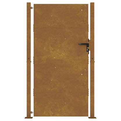 Cancello da giardino 100x175 cm in acciaio Corten | homemem39
