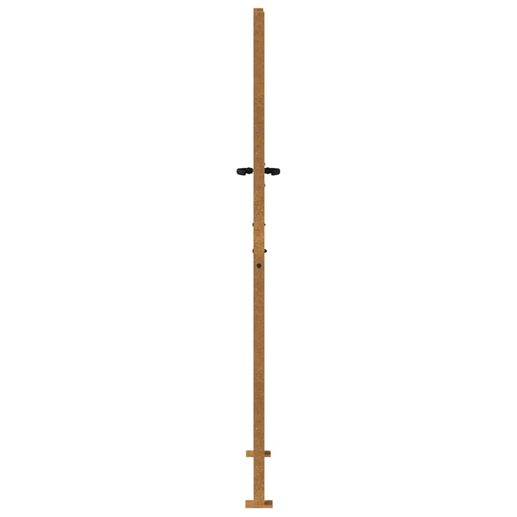 Cancello da giardino 100x175 cm in acciaio Corten | homemem39