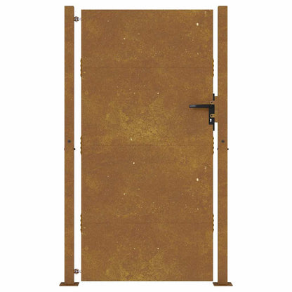 Cancello da giardino 100x200 cm in acciaio Corten | homemem39