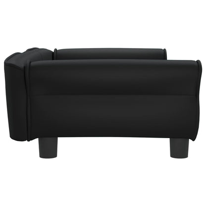 Lettino per Cani Nero 95x55x30 cm in Similpelle - homemem39