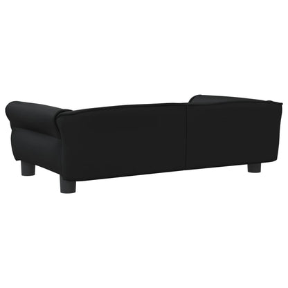 Lettino per Cani Nero 95x55x30 cm in Similpelle - homemem39