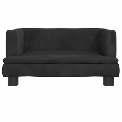 Lettino per Cani Nero 60x40x30 cm in Velluto | homemem39