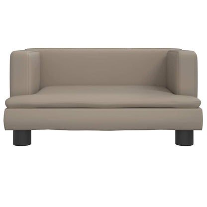 Lettino per Cani Cappuccino 60x40x30 cm in Similpelle