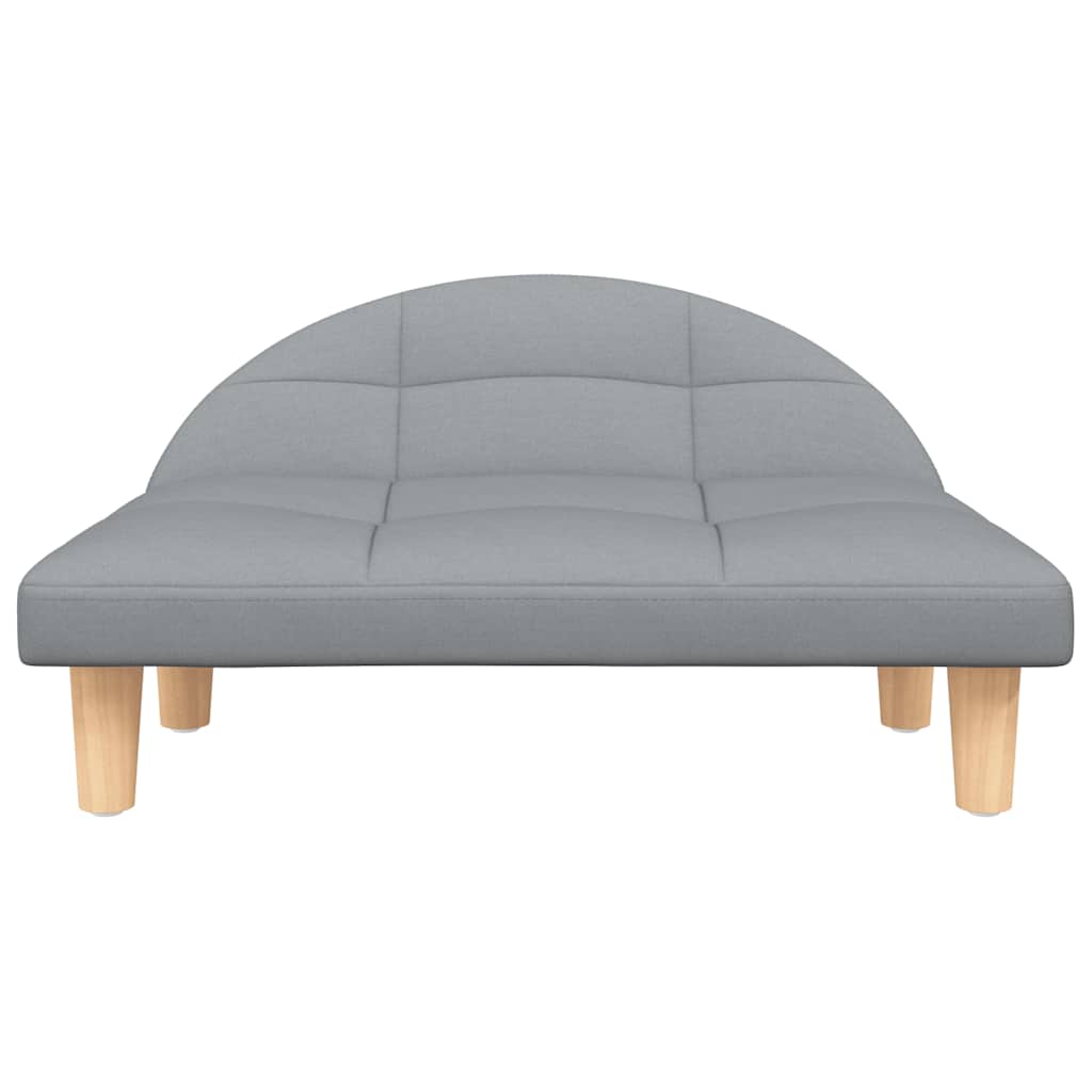 Lettino per Cani Grigio Chiaro 70x52x30 cm in Tessuto - homemem39