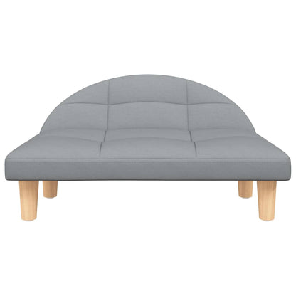 Lettino per Cani Grigio Chiaro 70x52x30 cm in Tessuto