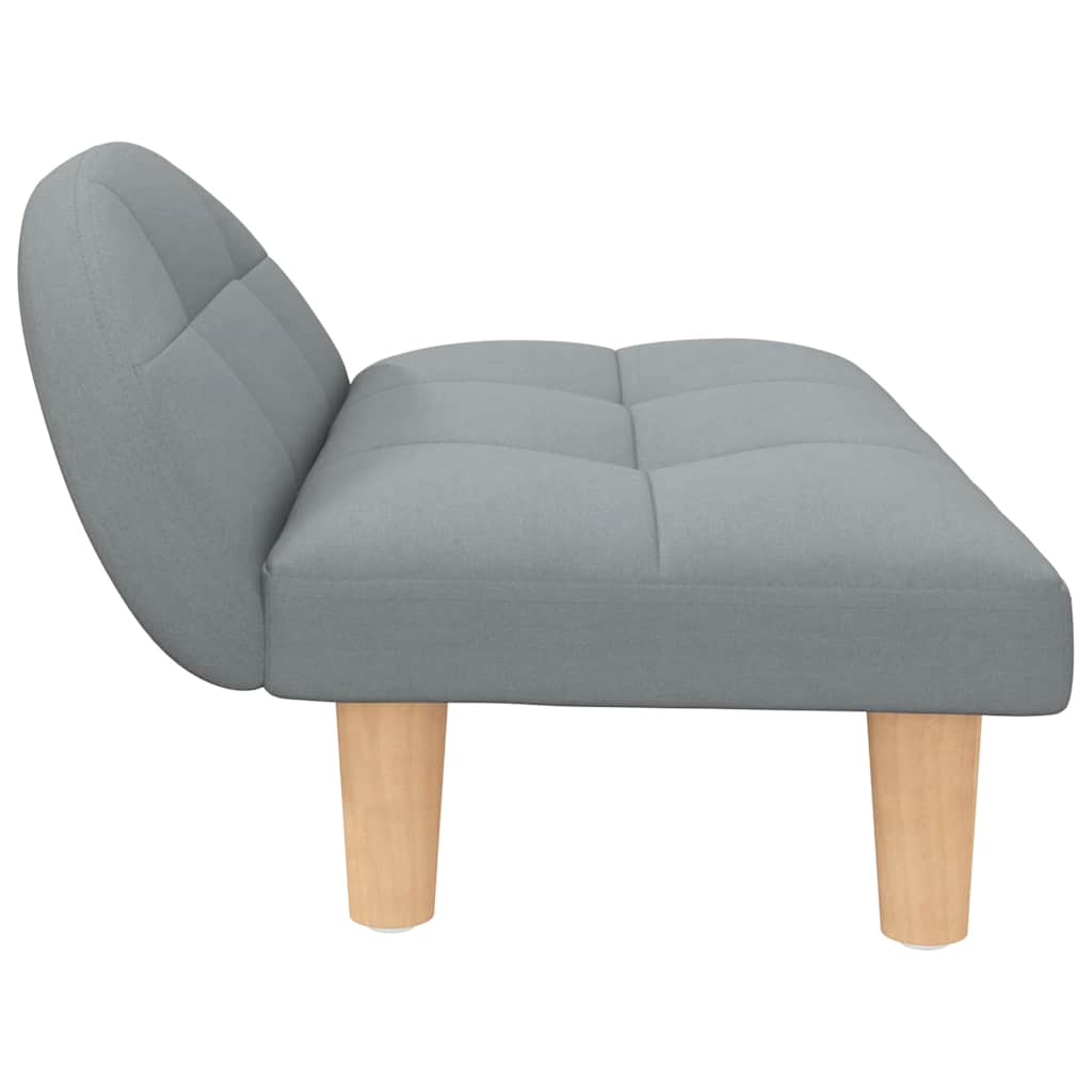Lettino per Cani Grigio Chiaro 70x52x30 cm in Tessuto