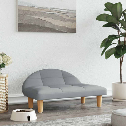 Lettino per Cani Grigio Chiaro 70x52x30 cm in Tessuto - homemem39