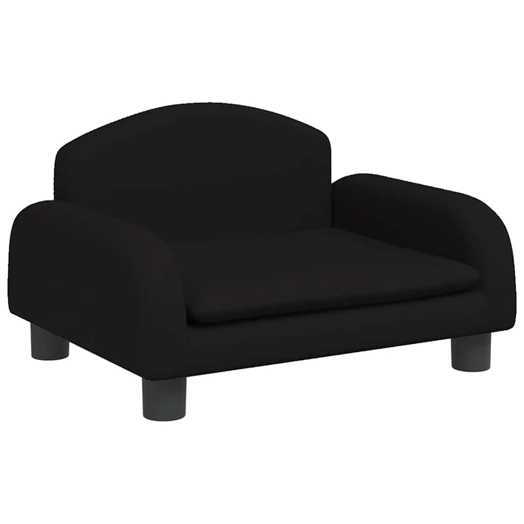 Lettino per Cani Nero 50x40x30 cm in Tessuto | homemem39