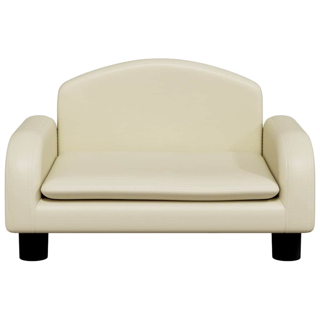 Lettino per Cani Crema 50x40x30 cm in Similpelle | homemem39