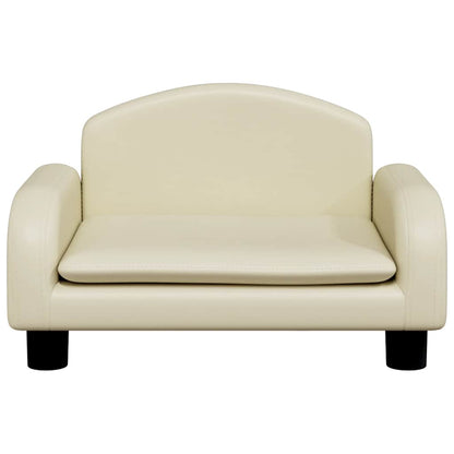 Lettino per Cani Crema 50x40x30 cm in Similpelle | homemem39