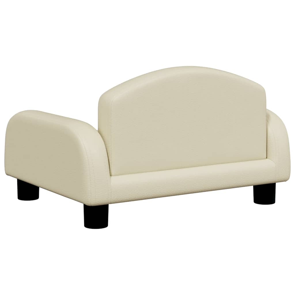 Lettino per Cani Crema 50x40x30 cm in Similpelle | homemem39