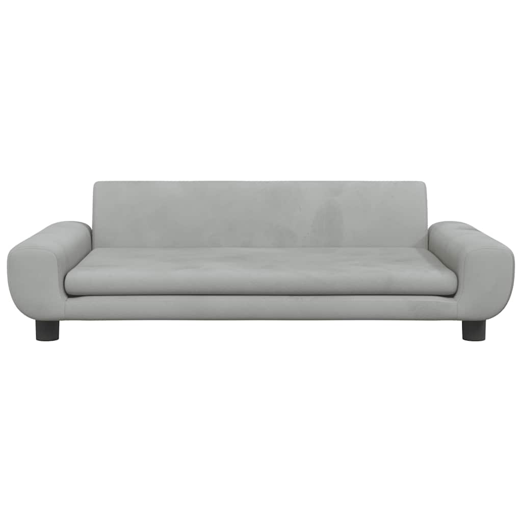 Lettino per Cani Grigio Chiaro 100x54x33 cm in Velluto | homemem39
