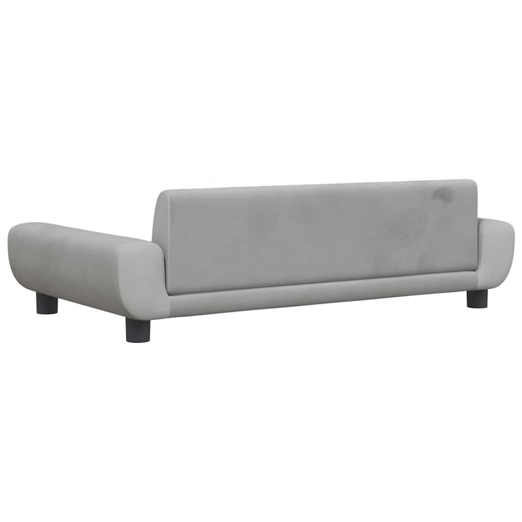 Lettino per Cani Grigio Chiaro 100x54x33 cm in Velluto | homemem39