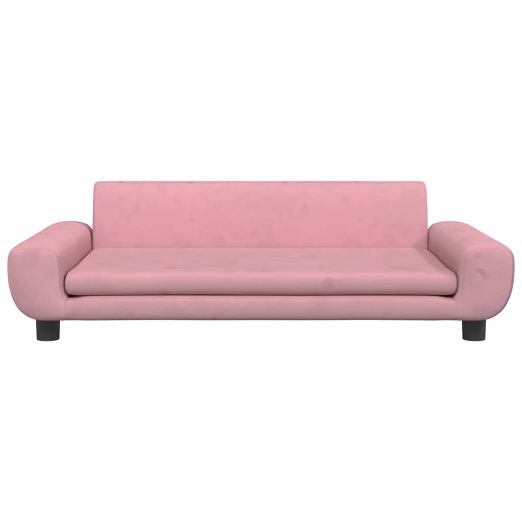 Lettino per Cani Rosa 100x54x33 cm in Velluto | homemem39