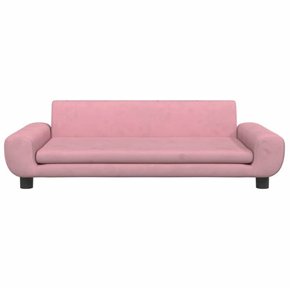 Lettino per Cani Rosa 100x54x33 cm in Velluto