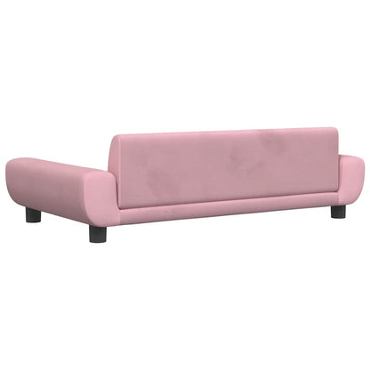 Lettino per Cani Rosa 100x54x33 cm in Velluto | homemem39