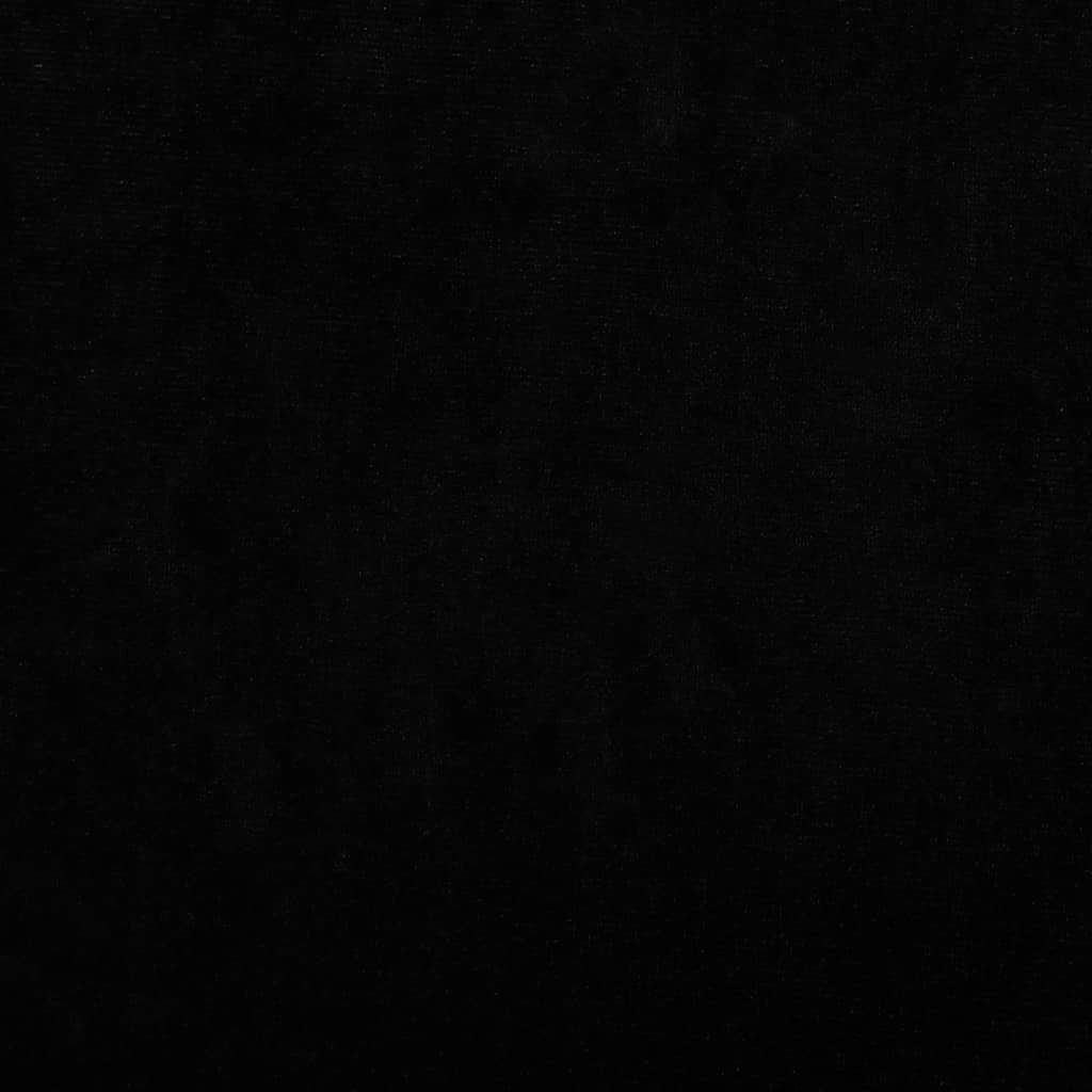 Lettino per Cani Nero 100x54x33 cm in Velluto